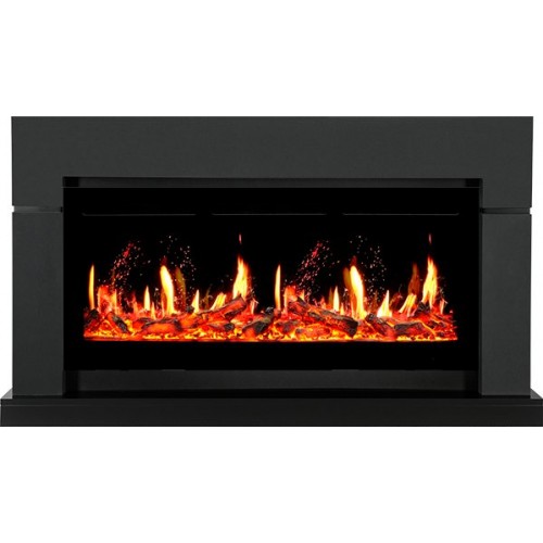 Каминокомплект Lindos Graphite Grey (Ширина 1470мм) с очагом 5D V-ART 40