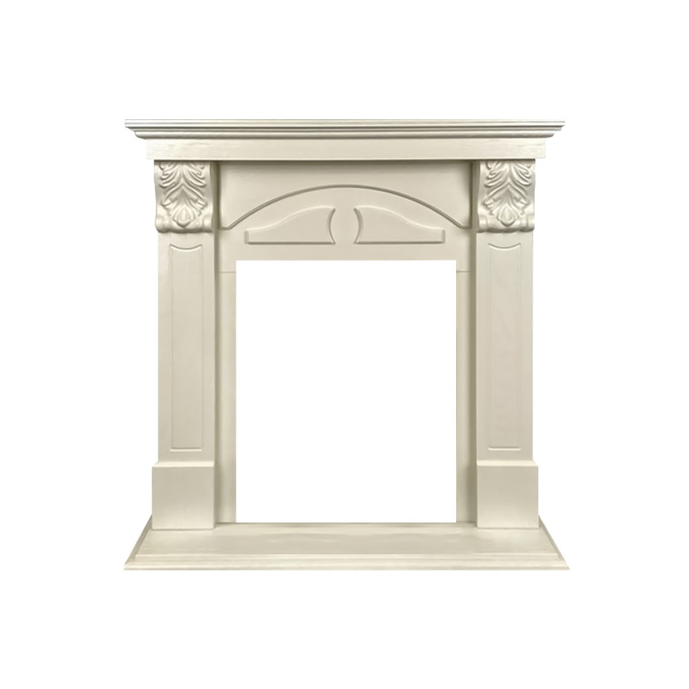 Портал Royal Flame Dublin (деревянный) RUSTIC (Разборный) - Слоновая кость
