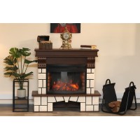 Портал Royal Flame Porto (Разборный) - Орех каньон/Белый камень