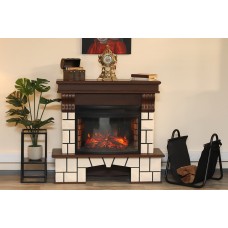Портал Royal Flame Porto (Разборный) - Орех каньон/Белый камень