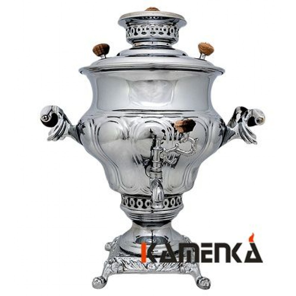 Самовар никель 5л momtaz/1