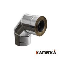 Отвод сэндвич EcoFlue оцинковка 1мм диаметр 300х200 угол 90