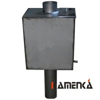 Бак на трубе нержавейка 55л диам.115