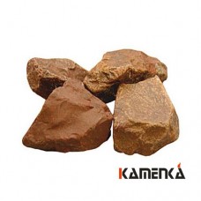 Камни для бани Яшма сургучная колотый ведро 10 кг